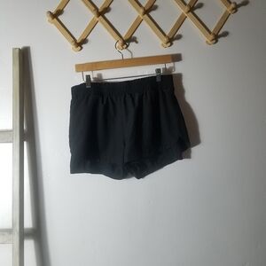 KYODAN WOMEN'S BLACK 2 IN 1 SHORTS SIZE LARGE